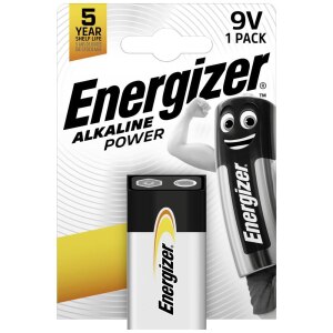 Energizer Alkaline Power - Batteria 9V