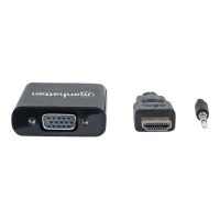 Manhattan 151559 - 0,3 m - HDMI + 3.5mm - VGA (D-Sub) - Maschio - Femmina - Dritto