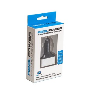 Ultron Realpower 4-Port USB car charger