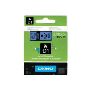 Dymo Schriftband D1 40916 Bandfarbe Blau Schriftfarbe...