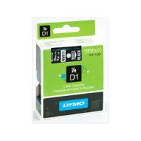 Dymo D1 - Self-adhesive - white on black