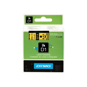 Dymo D1 - Self-adhesive - black on yellow