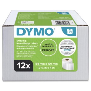 Dymo Shipping / Name Badge Labels - Klebstoff -...