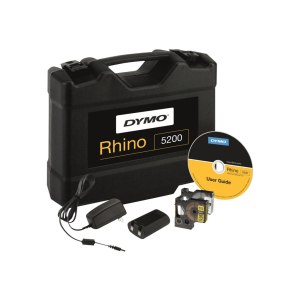 Dymo RHINO 5200 Kit - ABC - Trasferimento termico - 180 x 180 DPI - Ioni di Litio - Nero - Giallo