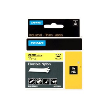 Dymo Nylon Flessibile IND - Nero su giallo - Multicolore - Nylon - -10 - 80 °C - UL 969 - DYMO