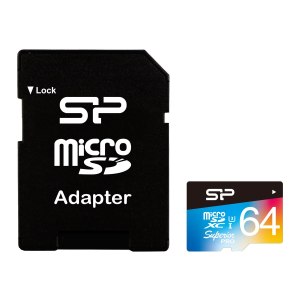 Silicon Power Superior Pro Flash Memory Card (microSDXC-to-SD Adapter Included)