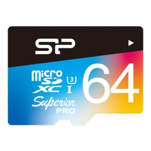 Silicon Power Superior Pro Flash Memory Card (microSDXC-to-SD Adapter Included)