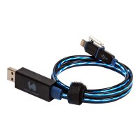 Ultron RealPower floating cable 2in1 - Lade-/Datenkabel - Micro-USB Typ B, Lightning (M)