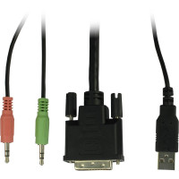 Inter-Tech Argus KVM-AS-41DA - KVM-/Audio-Switch - 4 x KVM/Audio