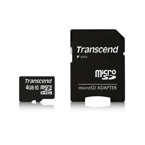 Transcend TS4GUSDHC10 - 4 GB - MicroSDHC - Classe 10 - NAND - 90 MB/s - Nero