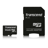 Transcend Premium - Flash memory card (microSDHC to SD adapter included)