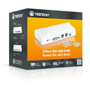 TRENDnet TK 204UK - KVM-/Audio-Switch - 2 x KVM/Audio - 1 lokaler Benutzer - Desktop