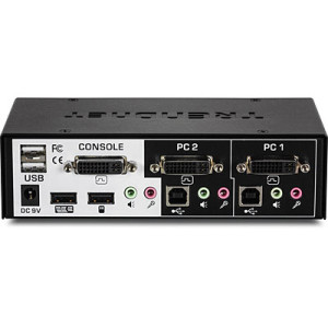 TRENDnet TK 222DVK - KVM-/Audio-/USB-Switch - 2 x KVM/Audio/USB - 1 lokaler Benutzer - Desktop