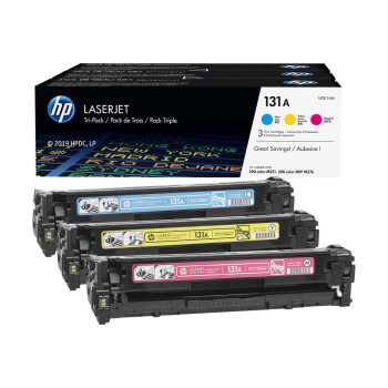 HP 131A - 3er-Pack - Gelb, Cyan, Magenta - Original - LaserJet - Tonerpatrone (U0SL1AM)