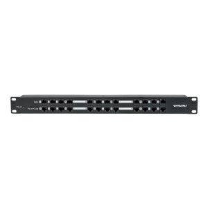 Intellinet PoE Patch Panel, 24 Port Patch Panel with 12 port RJ45 Data In and 12 port RJ45 Data and Power Out, Passive Power over Ethernet Delivered on 12 Ports, 1U, CAT5e
