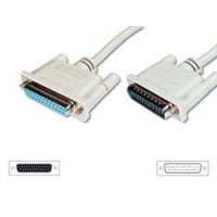 DIGITUS Datatransfer extension cable, D-Sub25/M - D-Sub25/F