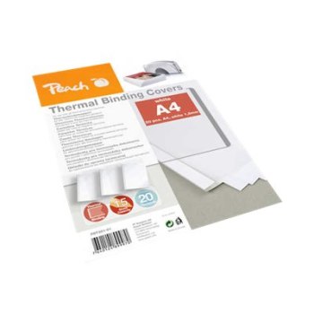 Peach PBT301-01 - A4 (210 x 297 mm) - 15 Blätter - weiß - Thermobindemappe