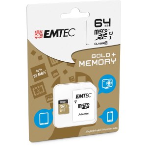 EMTEC Gold+ - Flash memory card (SD adapter included)