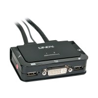 Lindy Compact 2 Port KVM Switch - KVM-/Audio-/USB-Switch