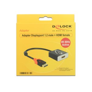 Delock Adapter Displayport 1.2 male > HDMI female 4K Active
