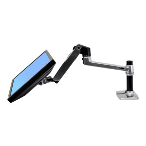 Ergotron LX - Mounting kit (articulating arm, desk clamp mount, extension adapter, grommet-mount base, 7" post)