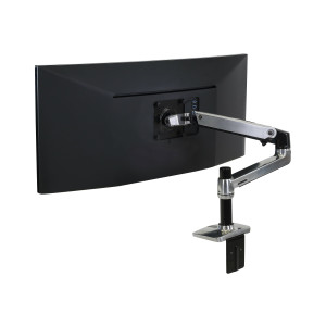 Ergotron LX - Mounting kit (articulating arm, desk clamp mount, extension adapter, grommet-mount base, 7" post)