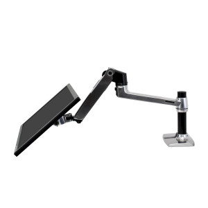 Ergotron LX - Mounting kit (articulating arm, desk clamp mount, extension adapter, grommet-mount base, 7" post)