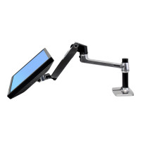 Ergotron LX - Mounting kit (articulating arm, desk clamp mount, extension adapter, grommet-mount base, 7" post)