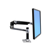 Ergotron LX - Mounting kit (articulating arm, desk clamp mount, extension adapter, grommet-mount base, 7" post)