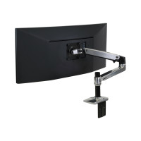 Ergotron LX - Mounting kit (articulating arm, desk clamp mount, extension adapter, grommet-mount base, 7" post)