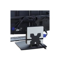 Ergotron Thin Client Mount - Befestigungskit (Halter, Befestigungsteile, Gurt) für Personal-Computer - Schwarz - Stangenbefestigung - für P/N: 45-353-026, 45-354-026