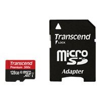 Transcend Premium - Flash memory card (microSDXC to SD adapter included)