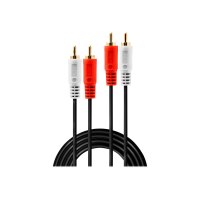 Lindy Premium - Audio cable - RCA x 2 (M) to RCA x 2 (M)