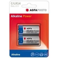 AgfaPhoto 110-802626 - Single-use battery - C - Alkaline - 1.5 V - 2 pc(s) - Blue - Gray