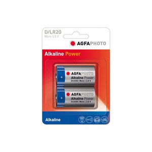 AgfaPhoto Battery 2 x D - Alkaline
