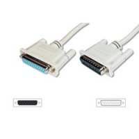 DIGITUS Datatransfer extension cable, D-Sub25/M - D-Sub25/F