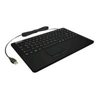 KeySonic KSK-5230IN - Mini - USB - Interruttore a chiave a membrana - QWERTZ - Nero