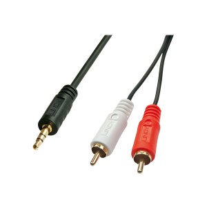 Lindy Premium - Audiokabel - RCA x 2 (M) bis Stereo Mini-Klinkenstecker (M)