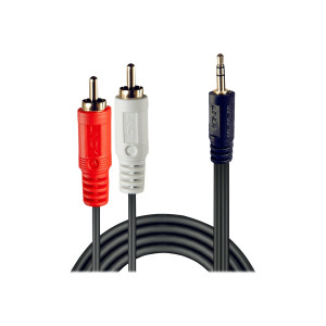 Lindy Premium - Audio cable - RCA x 2 (M) to stereo mini jack (M)