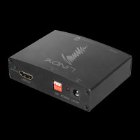 Lindy HDMI 4K Audio Extractor with bypass - HDMI-Audiosignal-Extractor