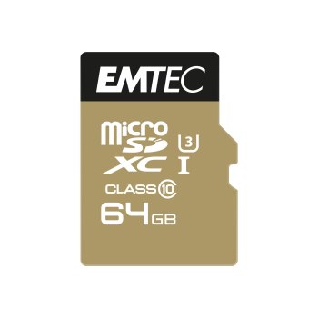 EMTEC SpeedIN - Flash-Speicherkarte (microSDXC-an-SD-Adapter inbegriffen)