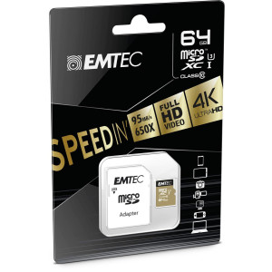 EMTEC SpeedIN - Flash memory card (microSDXC to SD...