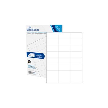 MEDIARANGE MRINK149 - White - Permanent - 70 x 37 - A4 - Matte - Laser/Inkjet