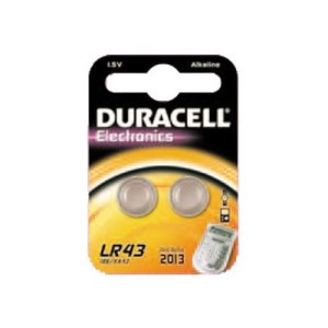 Duracell LR43 - Battery 2 x - Alkaline