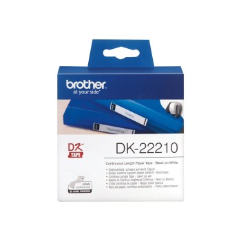 Brother DK-22210 - Schwarz auf Weiß - Rolle (2,9 cm x 30,5 m)