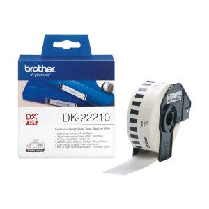 Brother DK-22210 - Schwarz auf Weiß - Rolle (2,9 cm x 30,5 m)