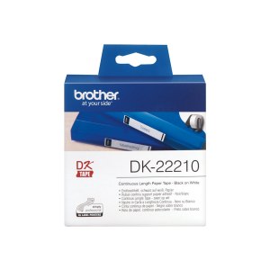 Brother DK-22210 - Schwarz auf Weiß - Rolle (2,9 cm...