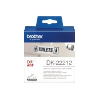 Brother DK-22212 - Permanenter Klebstoff - weiß - Rolle (6,2 cm x 15,2 m)