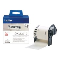 Brother DK-22212 - Permanenter Klebstoff - weiß - Rolle (6,2 cm x 15,2 m)