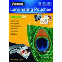 Fellowes Laminating Pouches Impress 100 Micron - 100 Mikrometer - 100er-Pack - glänzend - durchsichtig - A3 (297 x 420 mm)